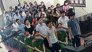15 bị cáo trong vụ gian lận thi cử ở Hòa Bình hầu tòa 