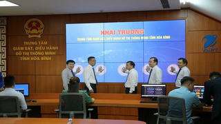 Hòa Bình khai trương Trung tâm Giám sát, điều hành đô thị thông minh 
