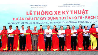 Thông xe kỹ thuật dự án xây dựng tuyến Lộ Tẻ-Rạch Sỏi