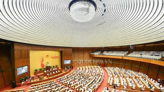 Hội nghị trực tuyến toàn quốc triển khai công tác bầu cử có điểm cầu chính tại phòng họp Diên Hồng