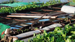 Sà lan tông vào nhiều bè cá gây thiệt hại hơn nửa tỉ đồng