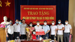 Báo Pháp luật Việt Nam trao “Mái ấm Tư pháp” tại tỉnh Lào Cai