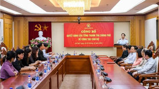 Thanh tra Chính phủ công bố các quyết định điều động, bổ nhiệm nhân sự 