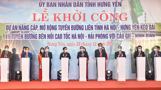 Thủ tướng yêu cầu hoàn thành "càng sớm càng tốt" các dự án hạ tầng chiến lược ở Hưng Yên