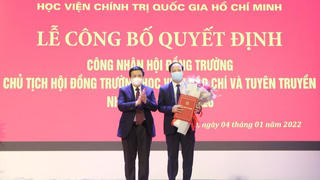 Công bố quyết định công nhận Hội đồng trường Học viện Báo chí và Tuyên truyền