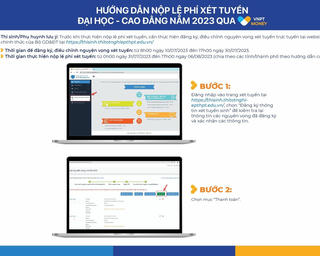 Thanh toán lệ phí xét tuyển đại học bằng cách quét mã VietQR với VNPT Money
