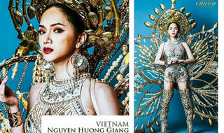 Trang phục quyến rũ giúp Hương Giang tỏa sáng tại Hoa hậu Chuyển giới Quốc tế 2018