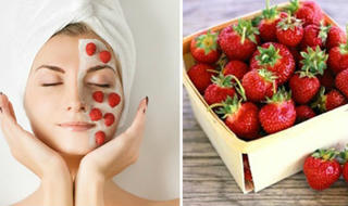 Cách làm mặt nạ trắng da không bắt nắng từ dâu tây