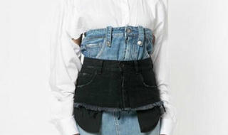 Kiểu váy jeans 2 cạp kỳ cục có giá hơn 30 triệu đồng