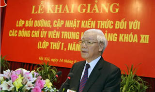Tổng Bí thư Nguyễn Phú Trọng: Phải học tập nghiêm túc với tinh thần cầu thị