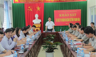 Đoàn đại biểu Quốc hội tỉnh Thanh Hóa làm việc tại Cục Thi hành án dân sự