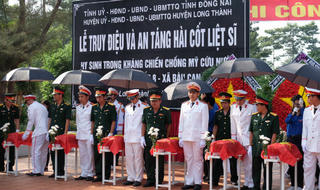 Đồng Nai tổ chức lễ truy điệu và an táng 13 hài cốt liệt sĩ