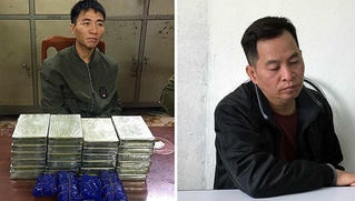 Bắt khẩn cấp 2 kẻ mua bán 24 bánh heroin và 6.000 viên ma túy