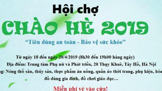 Hội chợ Chào Hè 2019 gây quỹ hỗ trợ phụ nữ và trẻ em