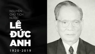Hôm nay, Quốc tang nguyên Chủ tịch nước Lê Đức Anh