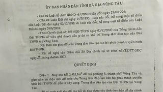 Công trình Trung tâm đào tạo, bồi dưỡng tại Bà Rịa - Vũng Tàu: Dấu hiệu thu hồi sai quy hoạch, sai mục đích 