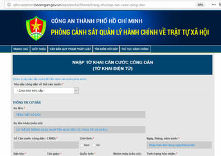 TP HCM triển khai đăng ký cấp thẻ căn cước công dân qua mạng