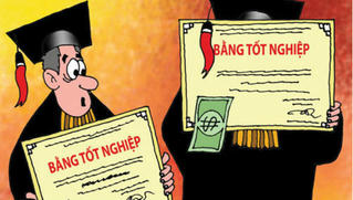 “Đóng tiền, có bằng”…