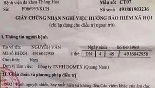 Sốc: Nam công nhân được Bệnh viện Đa khoa Thăng Hoa chẩn đoán… kinh nguyệt nhiều