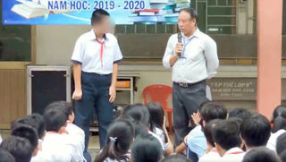 Phát tán clip kỉ luật học sinh lên mạng: Thầy hiệu phó nhận sai, nhà trường bị nhắc nhở