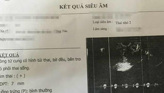 Bé gái làm giả giấy siêu âm thai để níu kéo tình cảm