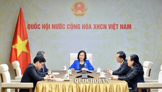 Lãnh đạo Quốc hội hai nước Việt - Lào trao đổi về phòng chống dịch