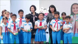 Phó Chủ tịch nước thăm, tặng quà gia đình chính sách, học sinh nghèo