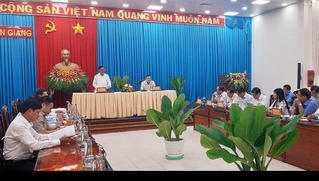 Chủ nhiệm Ủy ban Kiểm tra Trung ương Trần Cẩm Tú làm việc tại An Giang