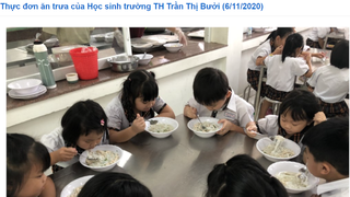 Ngay ngáy nỗi lo thực phẩm bán trú cho con