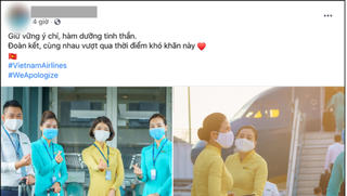 Hàng loạt nhân viên hàng không Vietnam Airlines đăng bài xin lỗi trên mạng