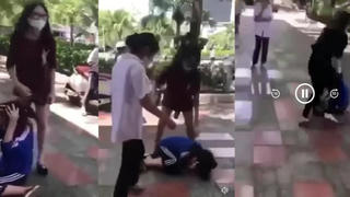 Nữ sinh cấp 2 Hải Phòng bị đánh hội đồng