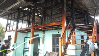 Cháy nhà sàn, không kịp cứu cụ già 90 tuổi