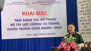 Khai mạc trại sáng tác mỹ thuật đề tài lực lượng vũ trang - chiến tranh cách mạng