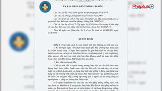 Hải Dương áp dụng tình trạng khẩn cấp, cách ly toàn thành phố