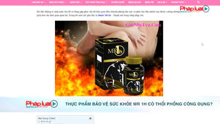 Thực phẩm bảo vệ sức khỏe Mr 1H có thổi phồng công dụng?