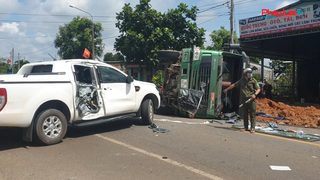 Bà Rịa - Vũng Tàu: Tai nạn liên hoàn giữa xế hộp, xe ben và bán tải 