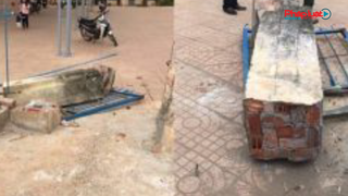 Cổng trường đổ sập, một học sinh tử vong 