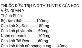 Thực phẩm chức năng: Mập mờ thông tin ngăn ngừa được ung thư