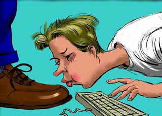 Nịnh bợ cấp trên đã thành tiểu xảo