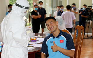 ĐT U22 Việt Nam hoàn thành xét nghiệm Covid-19 