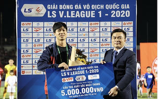 Công Phượng giành 'cú đúp' giải thưởng V.League