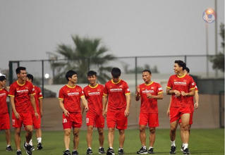 Quang Hải sẵn sàng cho trận đấu với UAE