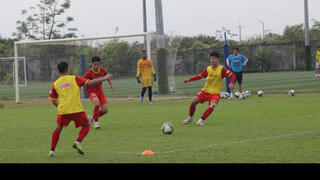 U23 Việt Nam hứng khởi buổi tập đầu tiên 