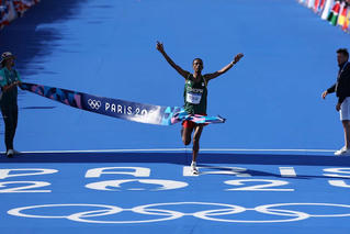 Vận động viên người Ethiopia chinh phục đường chạy Marathon