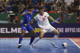 Futsal Việt Nam đối đầu với Thái Lan tại vòng bảng Giải vô địch Đông Nam Á