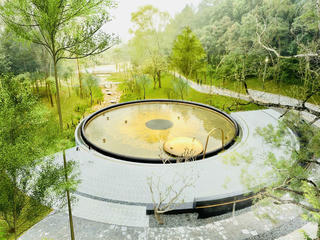 Thiết kế đặc biệt của Thác 9 tầng tại khu mộ bà Hoàng Thị Loan 