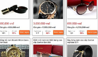 Nở rộ web mô hình mua chung bán hàng hiệu “nhái” giá “rẻ như bèo“