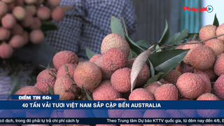 Điểm tin 60s ngày 03/06: 40 tấn vải tươi Việt Nam sắp cập bến Australia