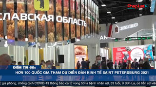 Điểm tin 60s ngày 05/06: Hơn 100 quốc gia tham dự Diễn đàn Kinh tế Saint Petersburg 2021