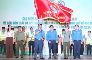 Thanh niên TP HCM ra quân phòng, chống tội phạm, đảm bảo trật tự dịp Tết 2024